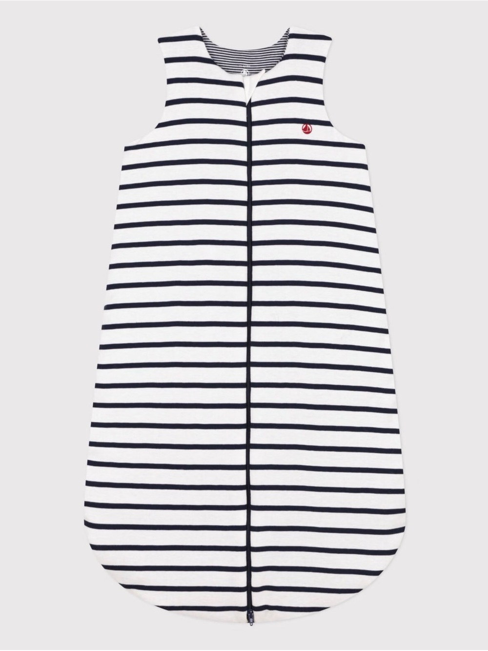Petit Bateau TOG 2 18-36m Navy and White Striped Sleeveless Zip Sleep Sack